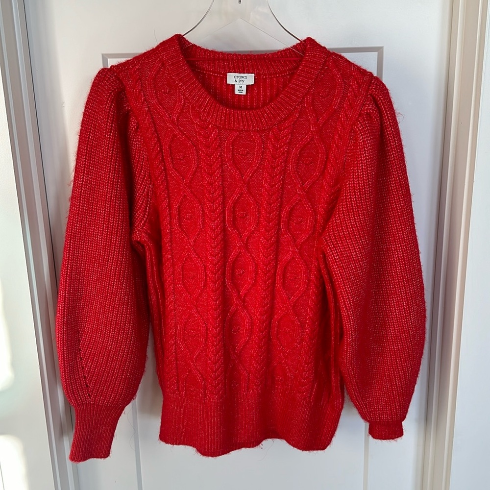 Crown and Ivy red sweater